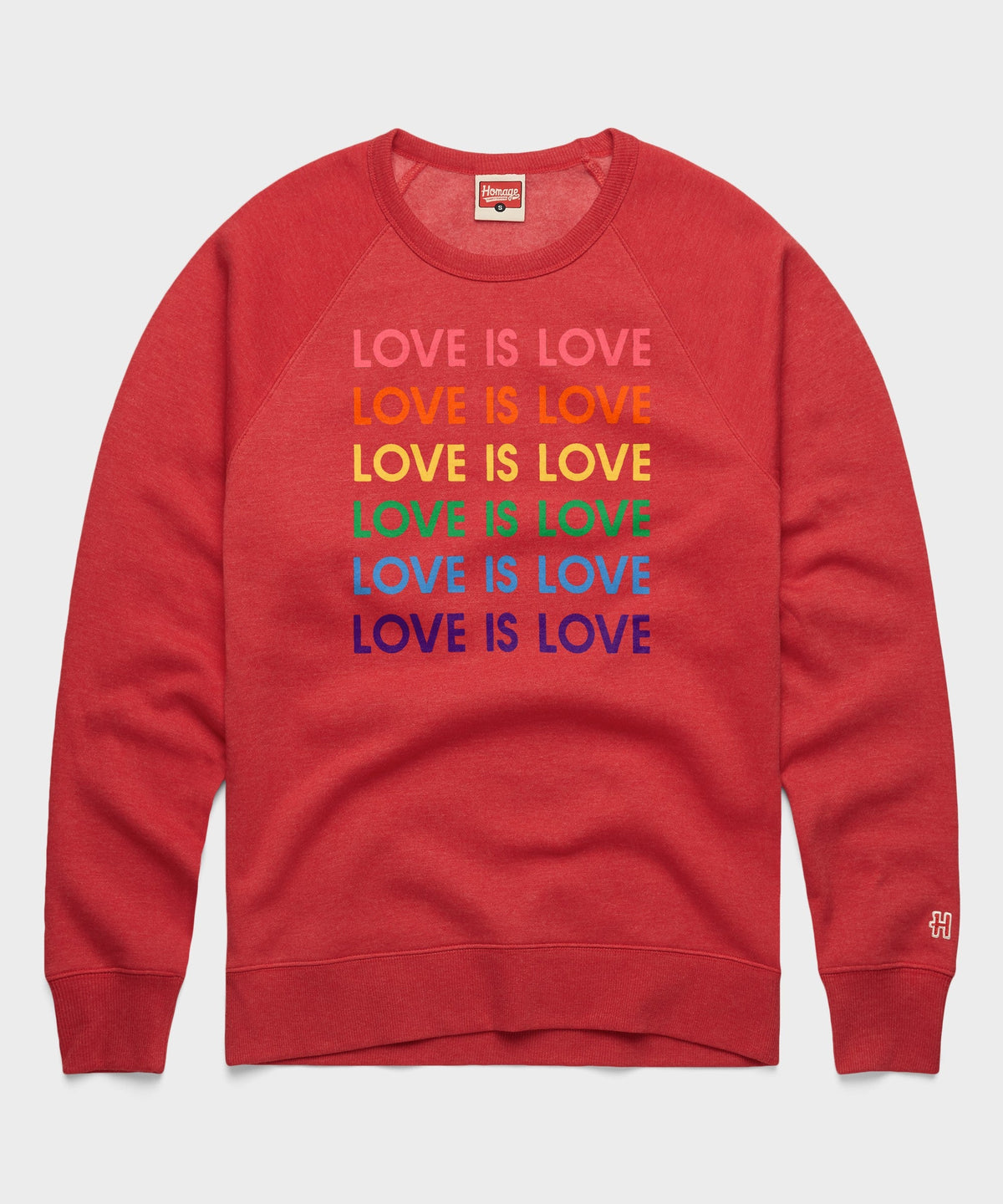 Love Is Love Rainbow Crewneck