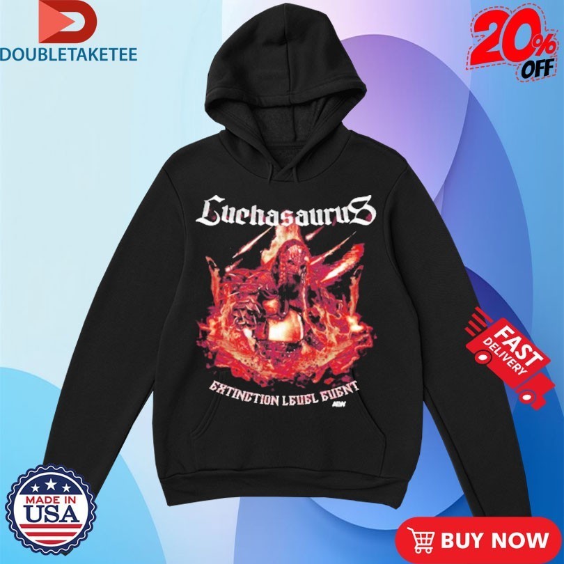 Luchasarus Extinction Level Event AEW Shirts