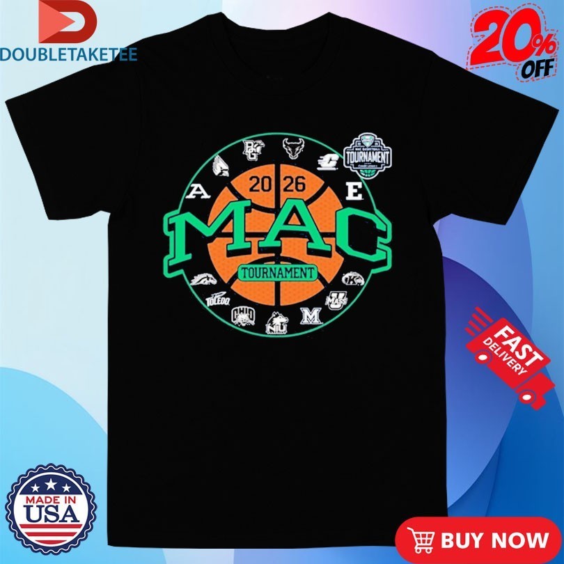 MAC Basketball Tournament Logo Teams 2026 Shirts