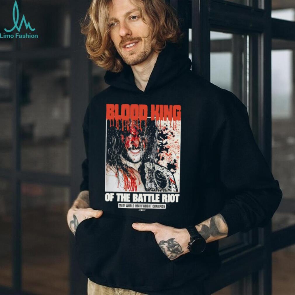 MLW World Heavyweight Champion Blood King of the Battle Riot T Shirt