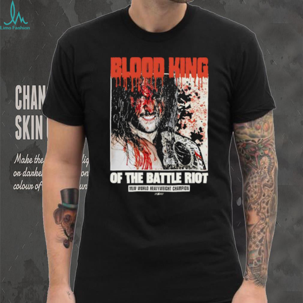 MLW World Heavyweight Champion Blood King of the Battle Riot T Shirt