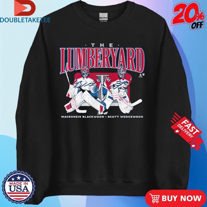 Mackenzie Wedgewood And Scott Blackwood The Lumberyard Colorado Avalanche Shirts
