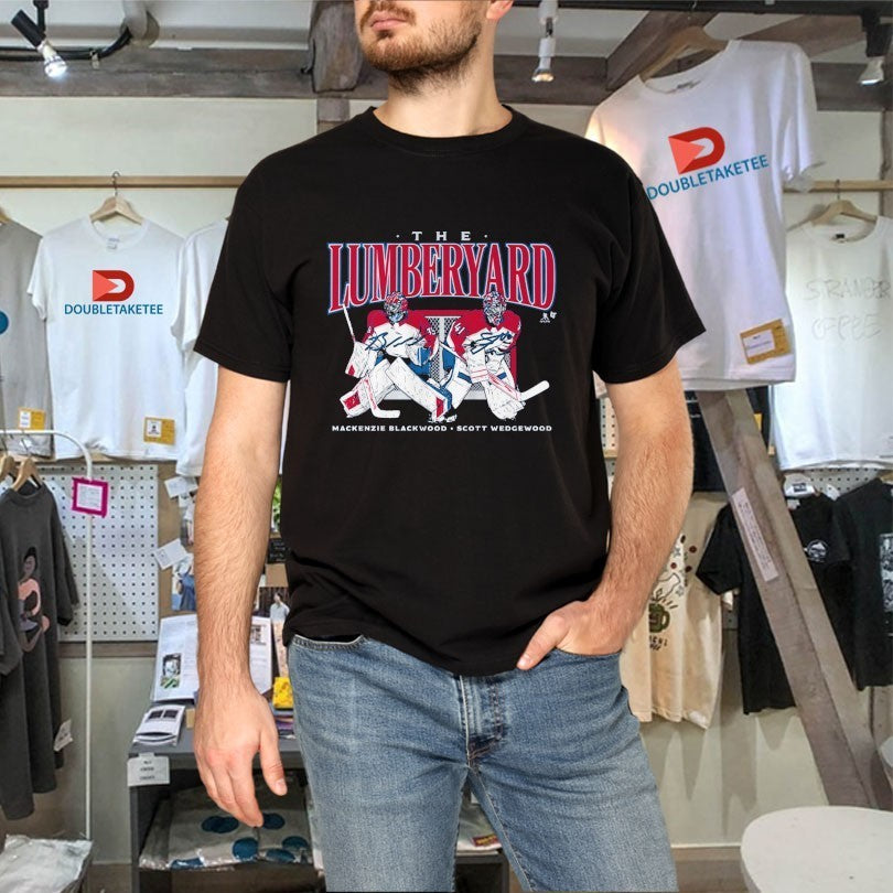 Mackenzie Wedgewood And Scott Blackwood The Lumberyard Colorado Avalanche Shirts