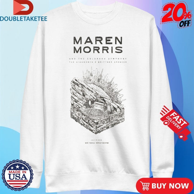 Maren Morris Jul 19 2026 Red Rocks Amphitheatre In Morrison CO Shirts