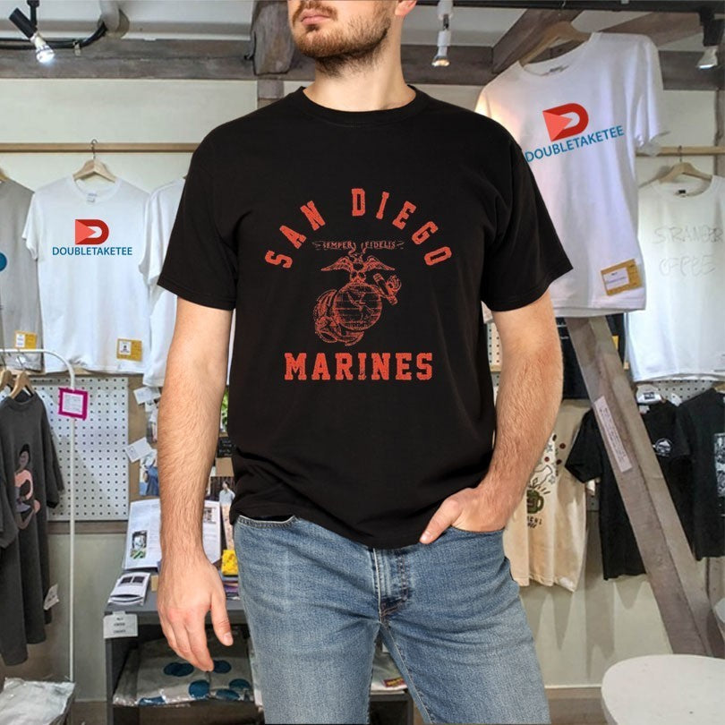 Marines Corps USMC Old School San Diego Training Shirts