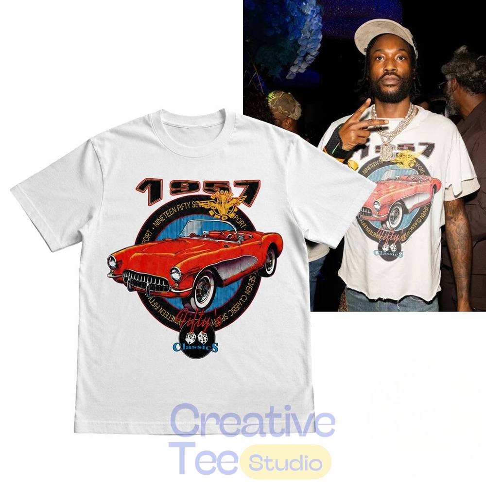 Meek Mill At The Fanatics Fest NYC 1990s 50s Classic Car T-Shirt