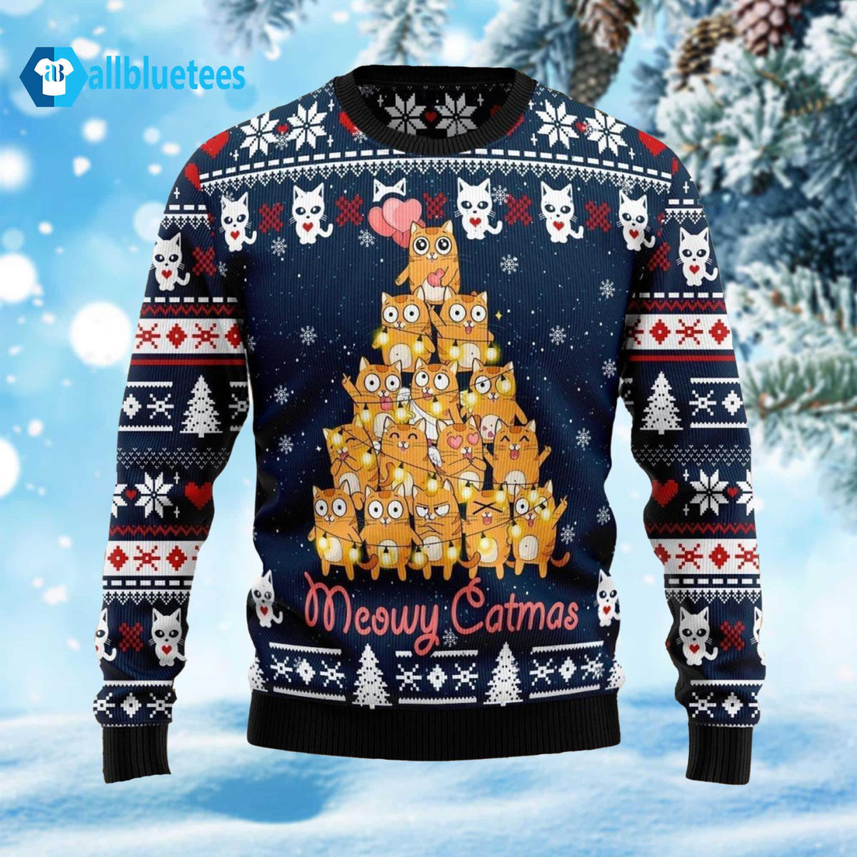 Meowy Catmas Ugly Christmas Sweater