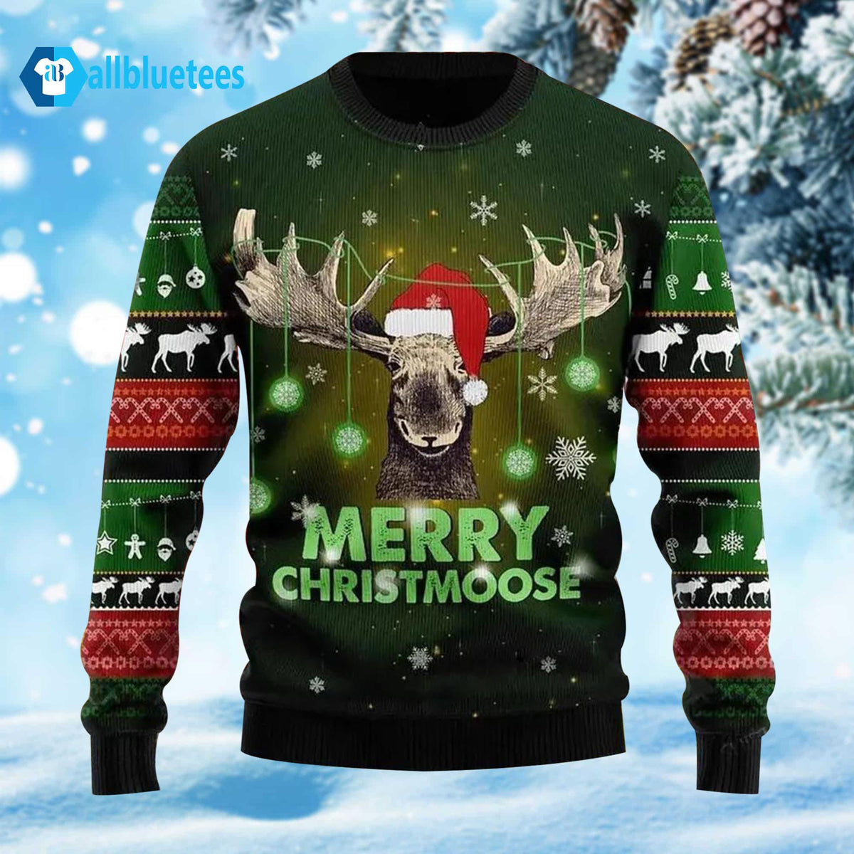 Merry ChristMoose Ugly Christmas Sweater