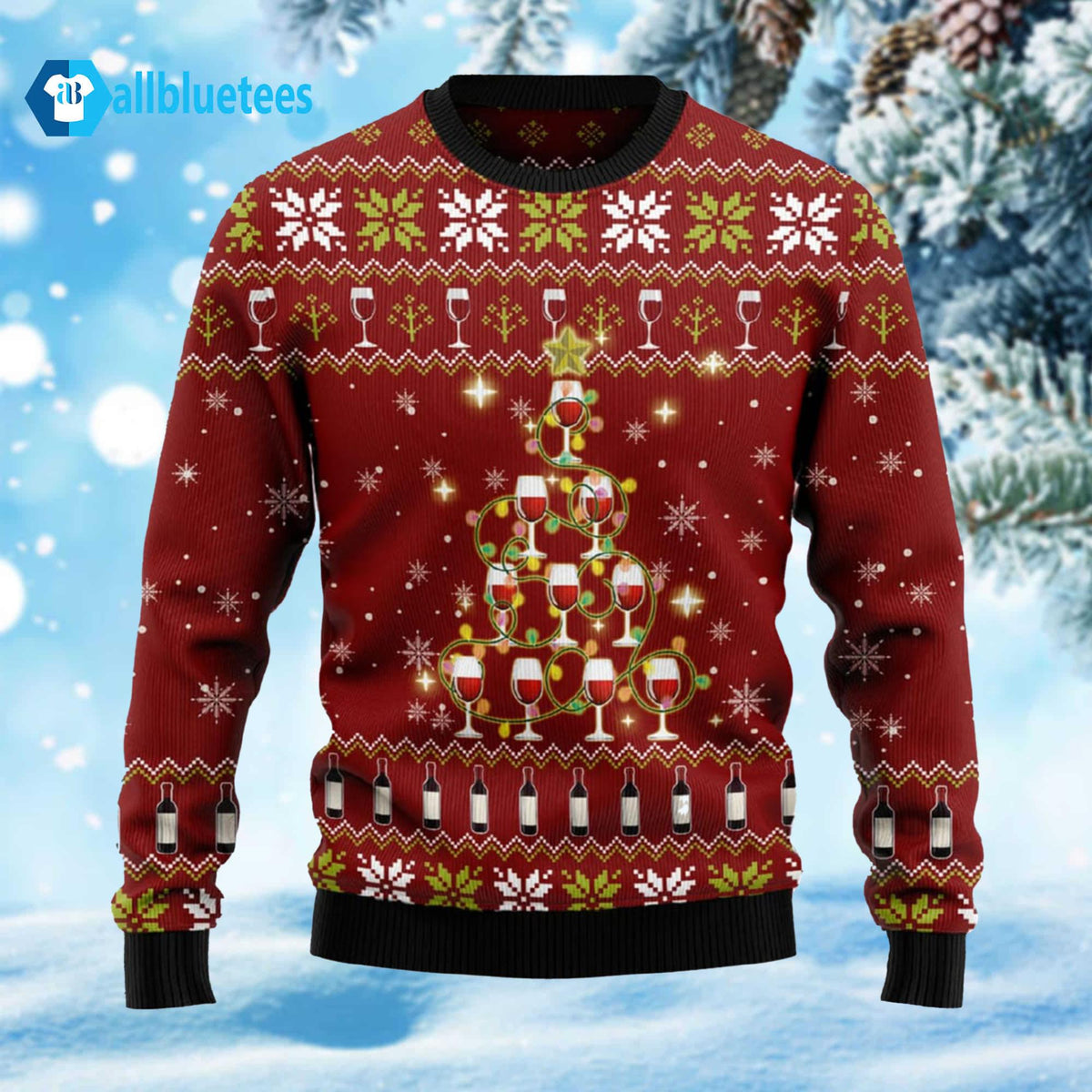 Merry Winemas Ugly Christmas Sweater
