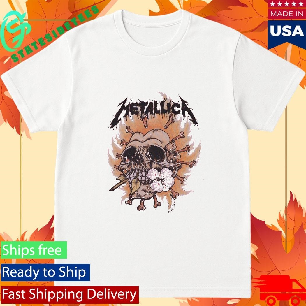 Metallica Burning Flower Shirt