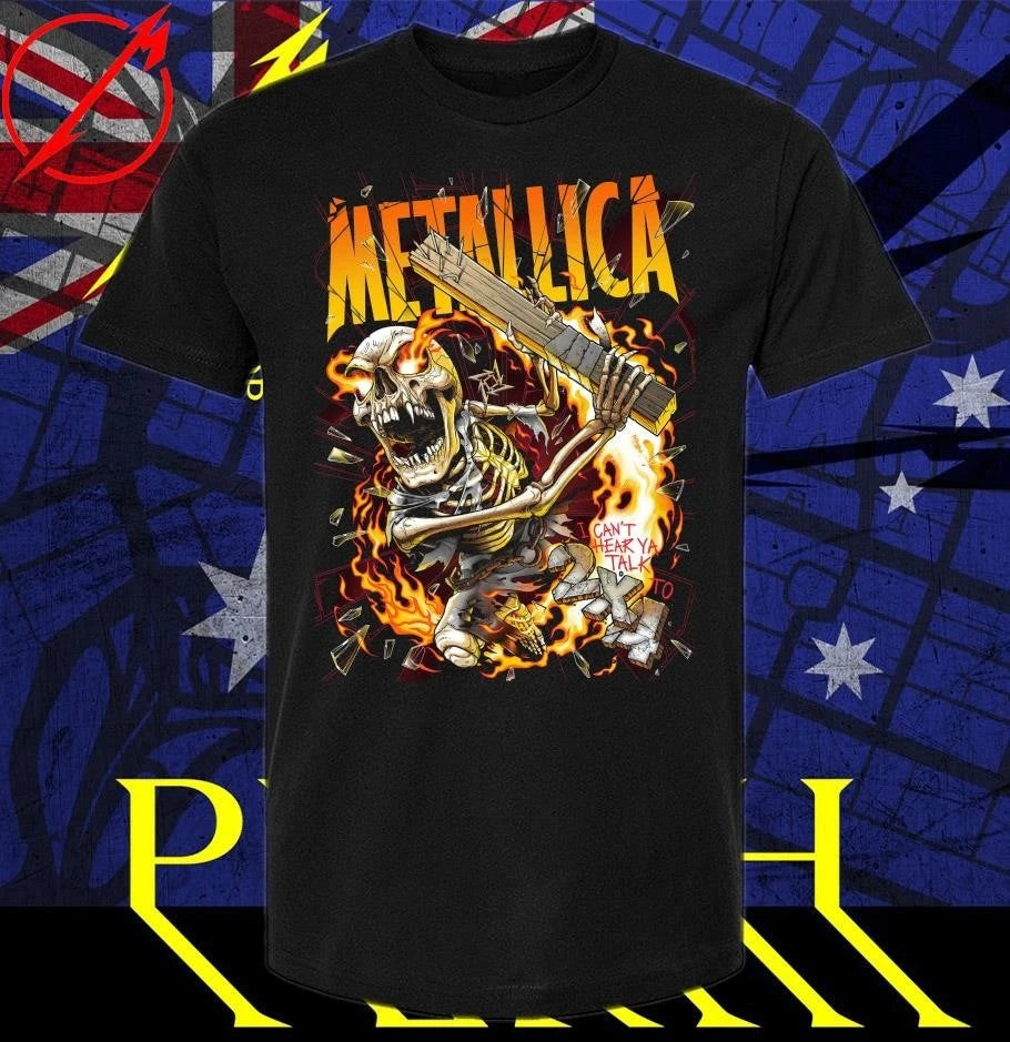 Metallica I Can’t Hear Ya Talk To 2X4 The Load Poster Series Andrew Cremeans T-Shirt