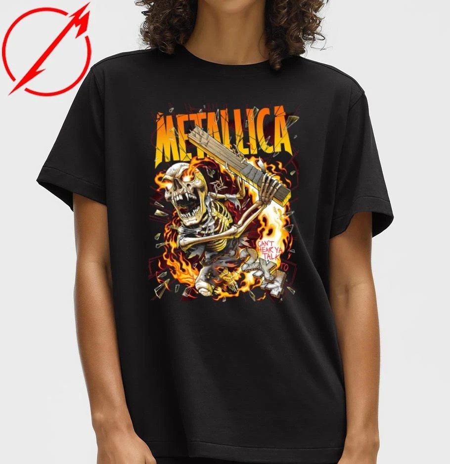 Metallica I Can’t Hear Ya Talk To 2X4 The Load Poster Series Andrew Cremeans T-Shirt