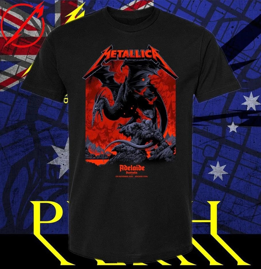 Metallica M72 Adelaide Australia 2025 Event T-Shirt