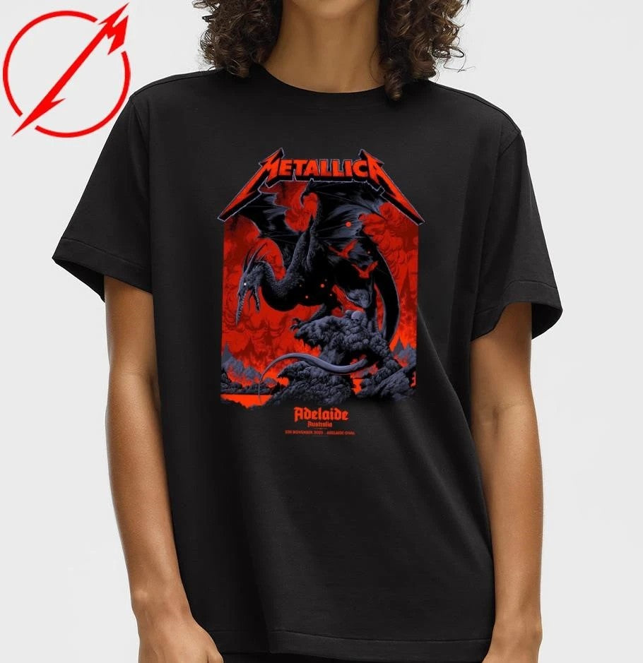 Metallica M72 Adelaide Australia November 5, 2025 Pop-Up Shop Official T-Shirt