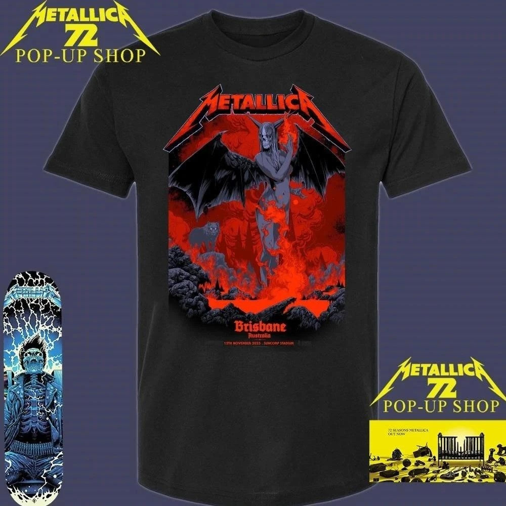 Metallica M72 Brisbane Pop Up Shop Tee By Ken Taylor On November 12 2025 Brisbane Australia Limited T-Shirt