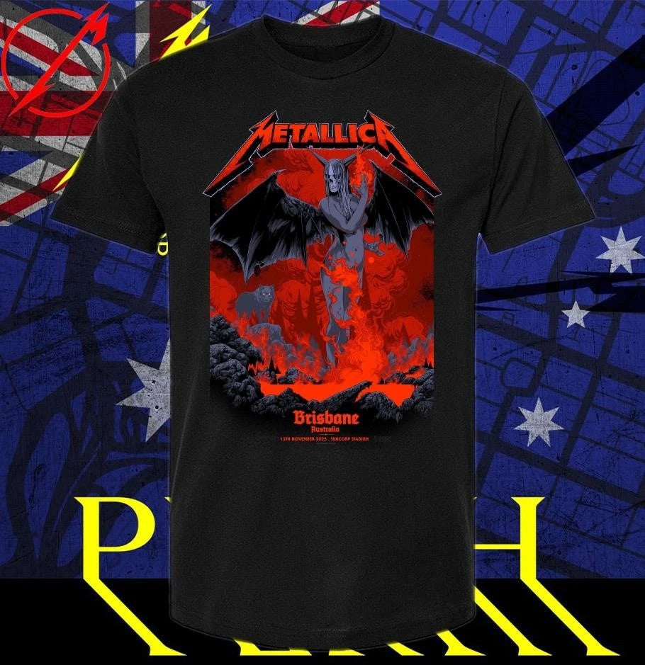 Metallica M72 Brisbane at Suncorp Stadium in Brisbane, Australia on November 12, 2025 By Ken Taylor Pop-Up Shop Limited T-Shirt