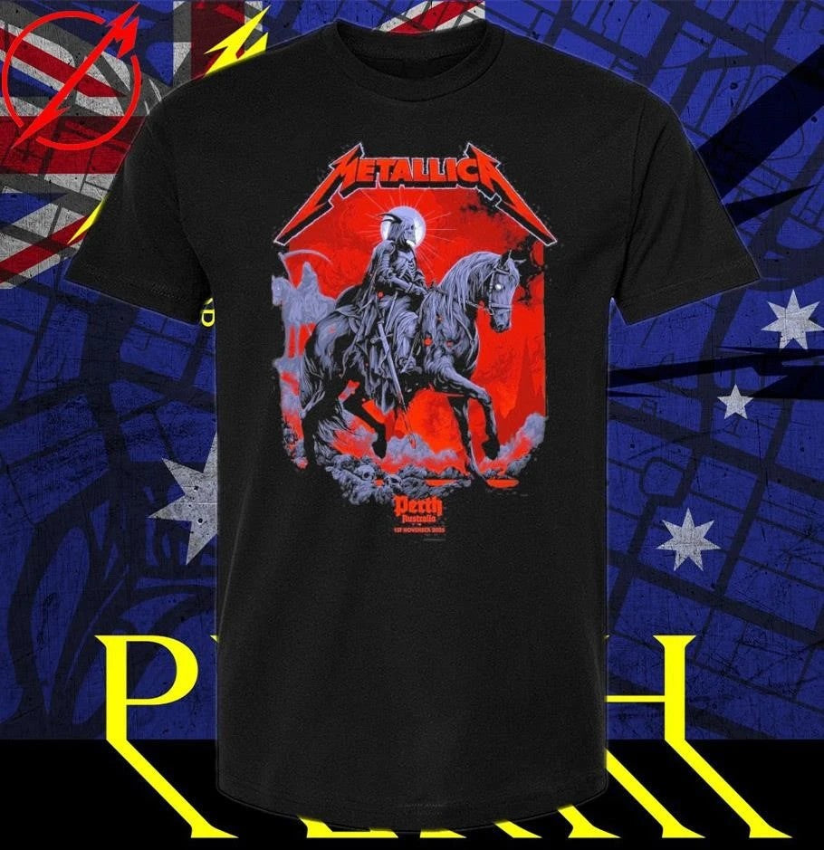 Metallica M72 Perth 2025 Pop-Up Event Tee by Ken Taylor In Perth, Australia At Optus Stadium On November 1, 2025 T-Shirt