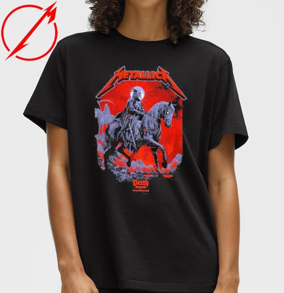 Metallica M72 Perth 2025 Pop-Up Event Tee by Ken Taylor In Perth, Australia At Optus Stadium On November 1, 2025 T-Shirt