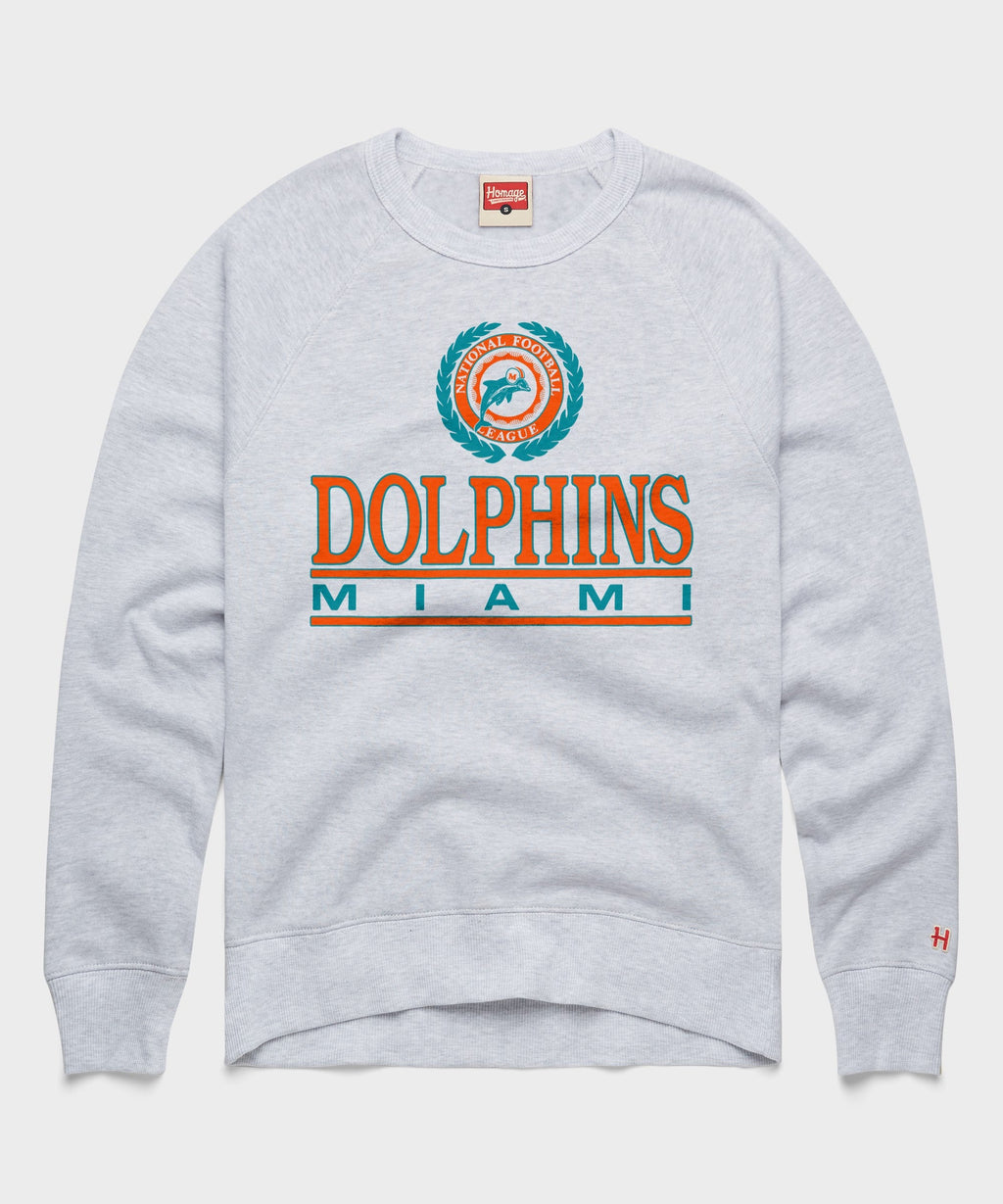 Miami Dolphins Crest Crewneck