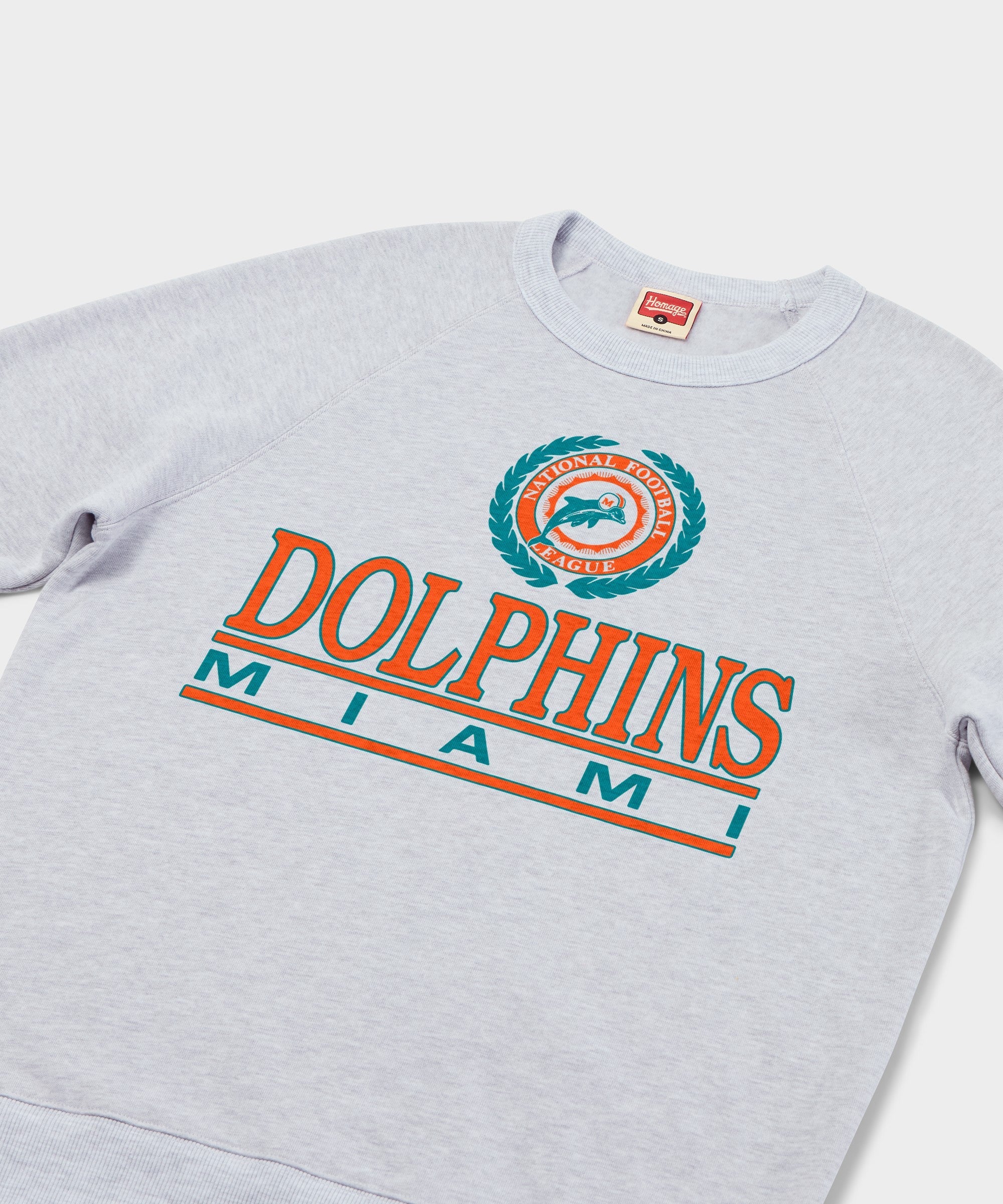 Miami Dolphins Crest Crewneck