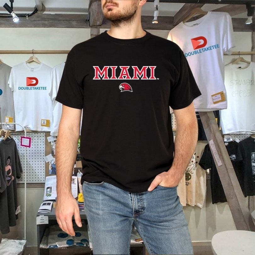 Miami RedHawks Logo T-Shirtss