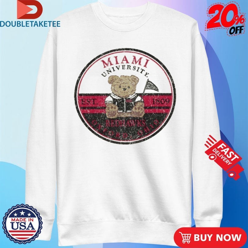 Miami RedHawks University Est 1809 Bear Shirts