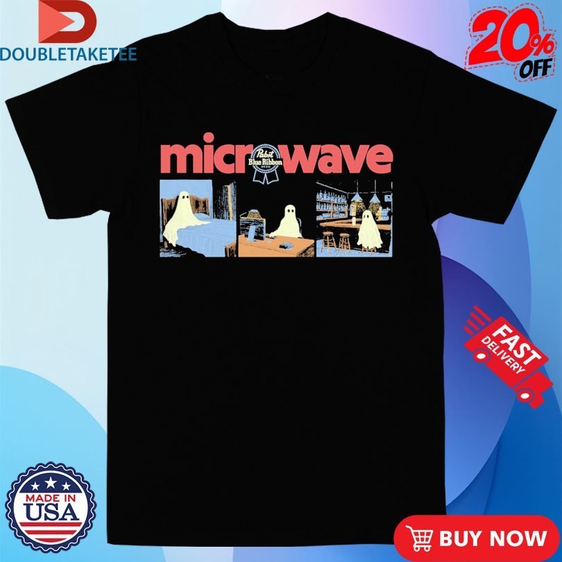 Microwave X Pabst Blue Ribbon PBR Ghost Shirts