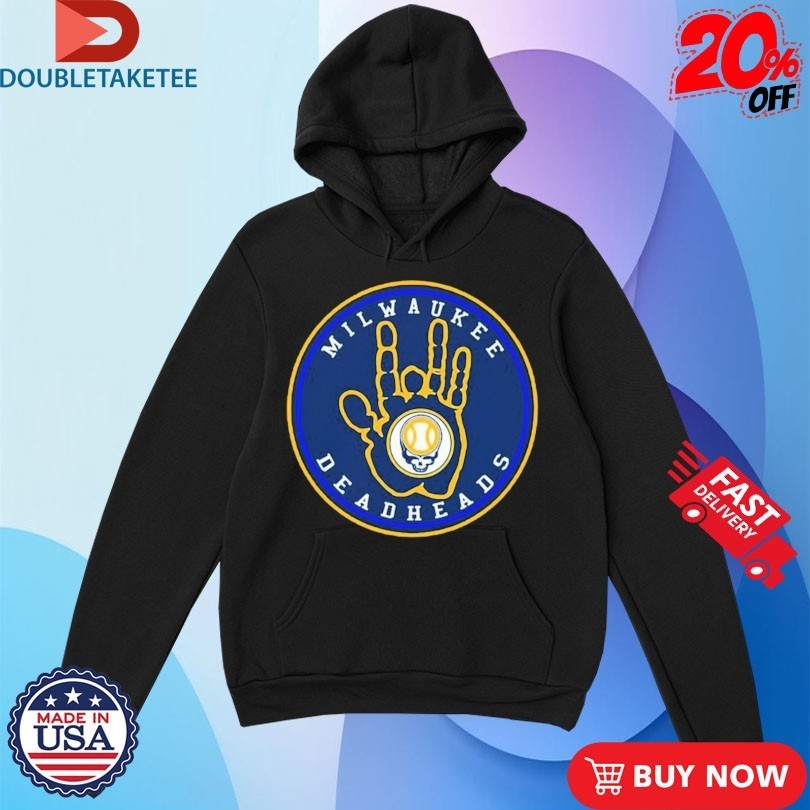 Milwaukee Brewers Deadheads Grateful Dead MLB Handprint Shirts