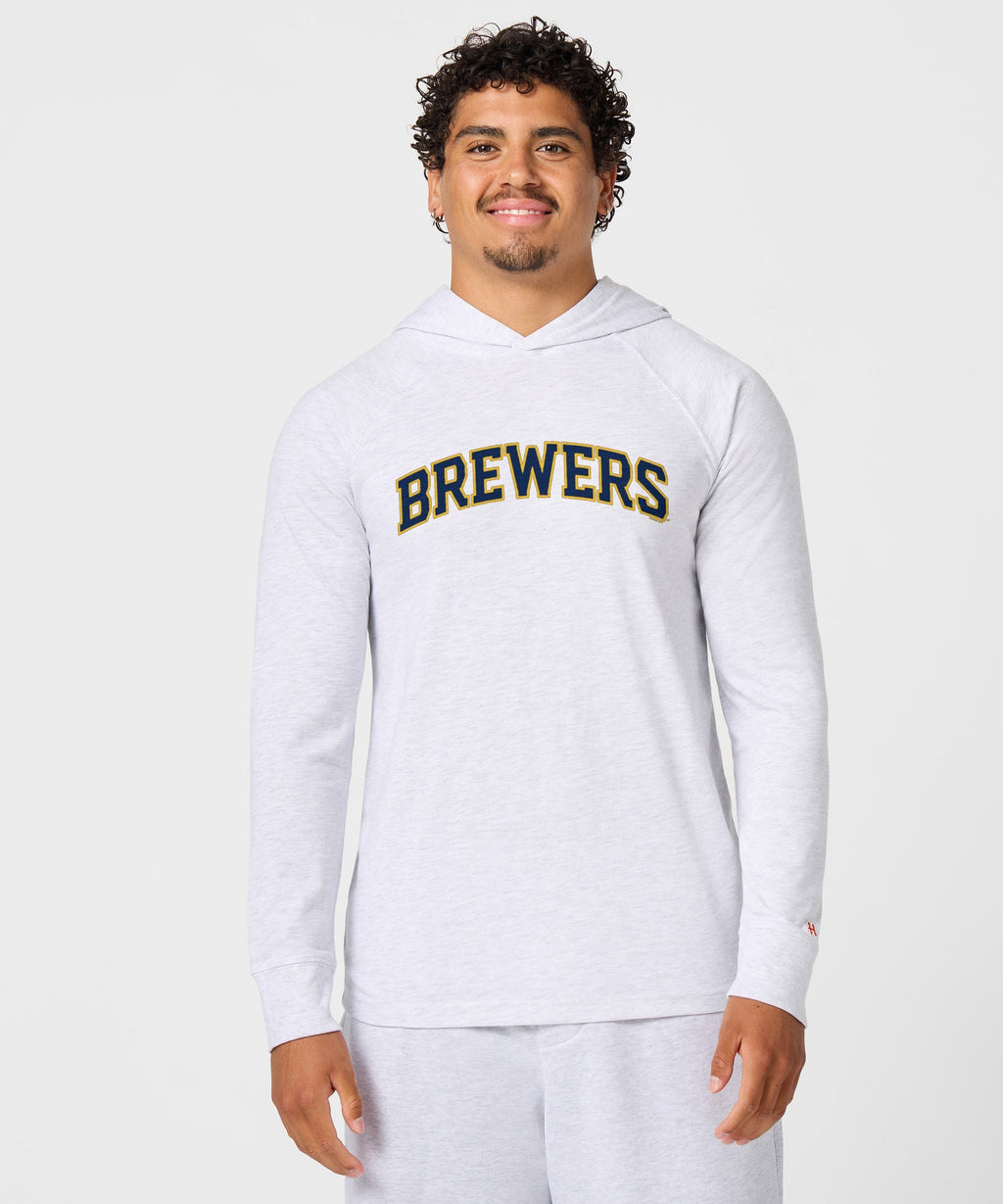 Milwaukee Brewers Jersey Logo '20 Lightweight Hoodie