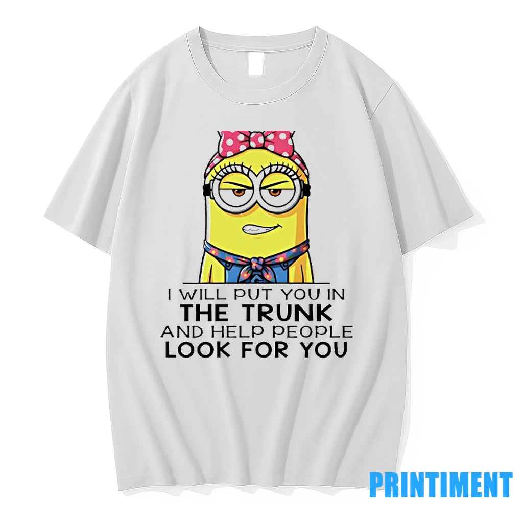 Minion Dont Piss This Old Cranky Woman Off I Will Put You In The Trunk T-Shirts, Hoodie, Sweatshirt | InkNestWear.com