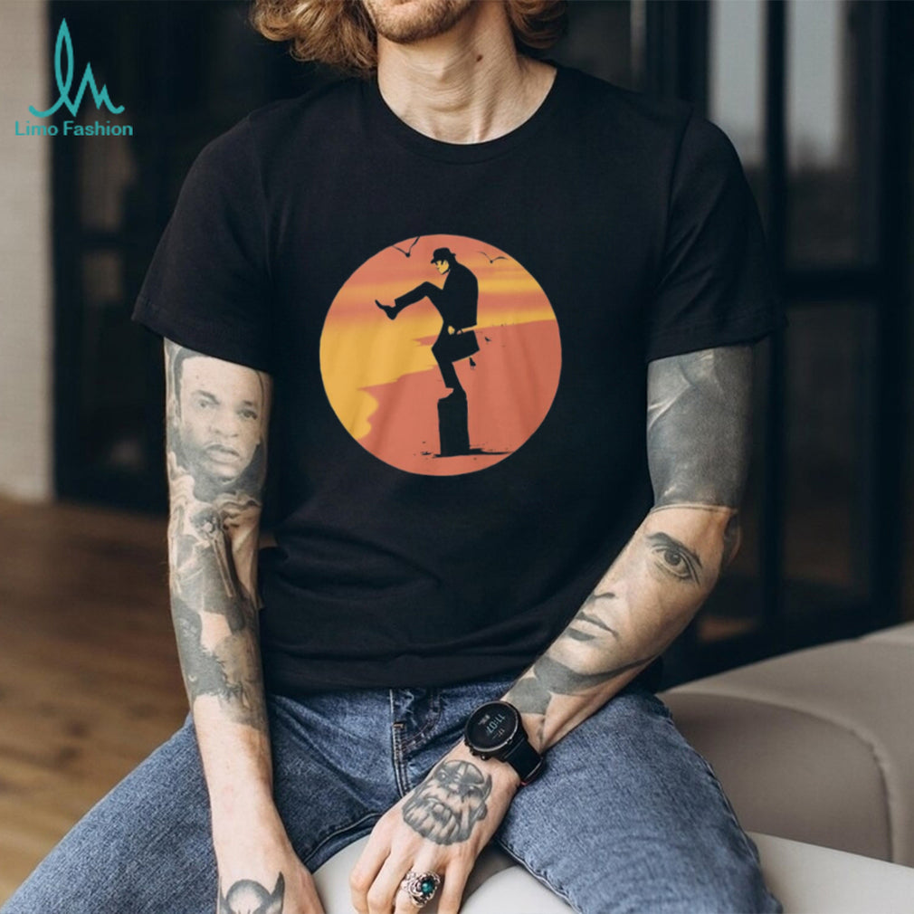 Ministry of Silly Walks Beach Sunset Silhouette Graphic T Shirt