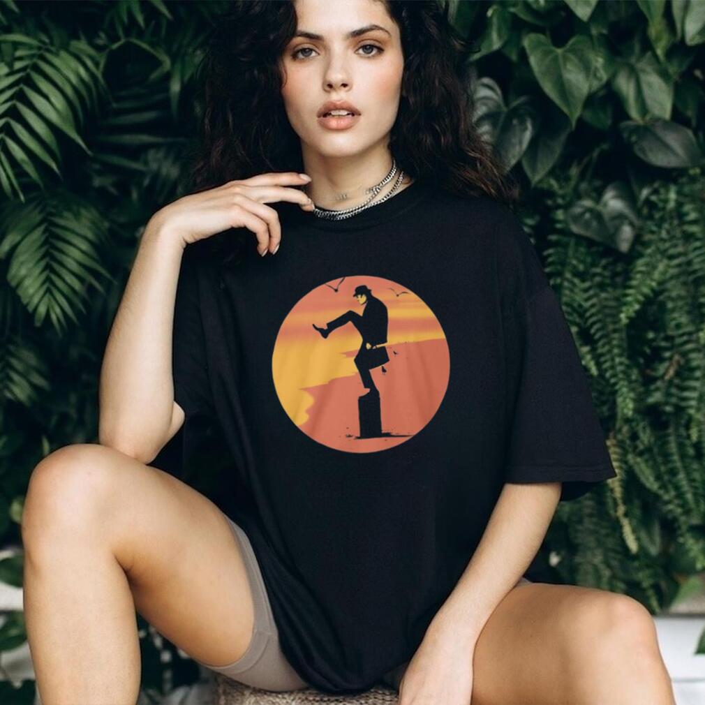 Ministry of Silly Walks Beach Sunset Silhouette Graphic T Shirt