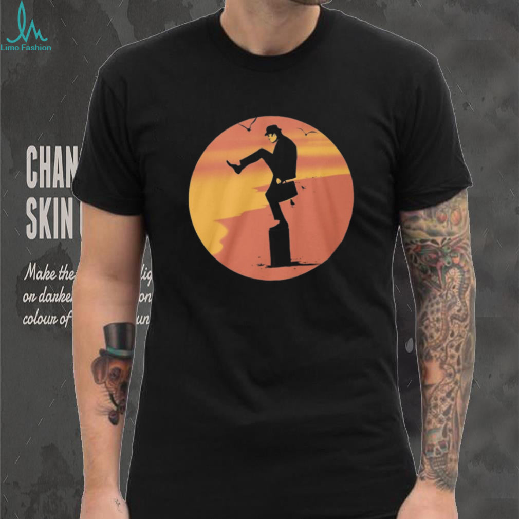 Ministry of Silly Walks Beach Sunset Silhouette Graphic T Shirt