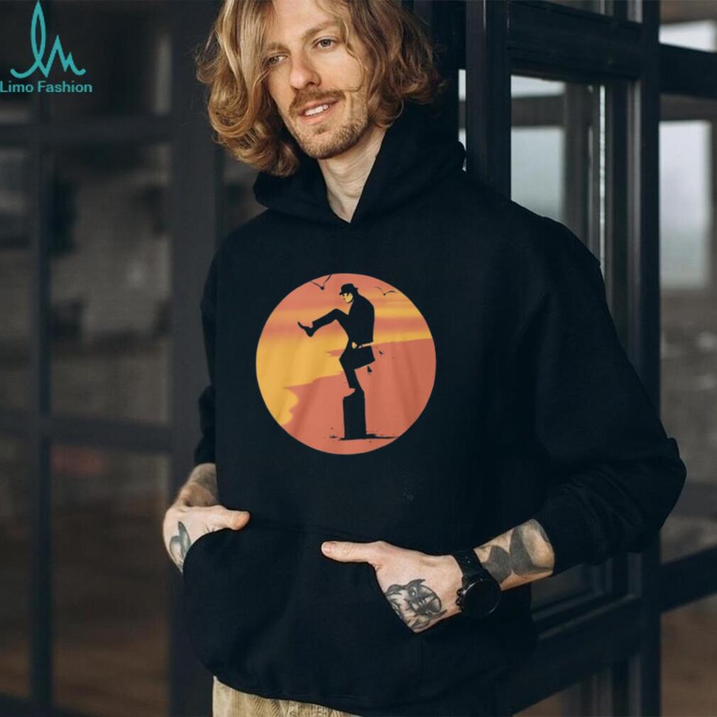Ministry of Silly Walks Beach Sunset Silhouette Graphic T Shirt