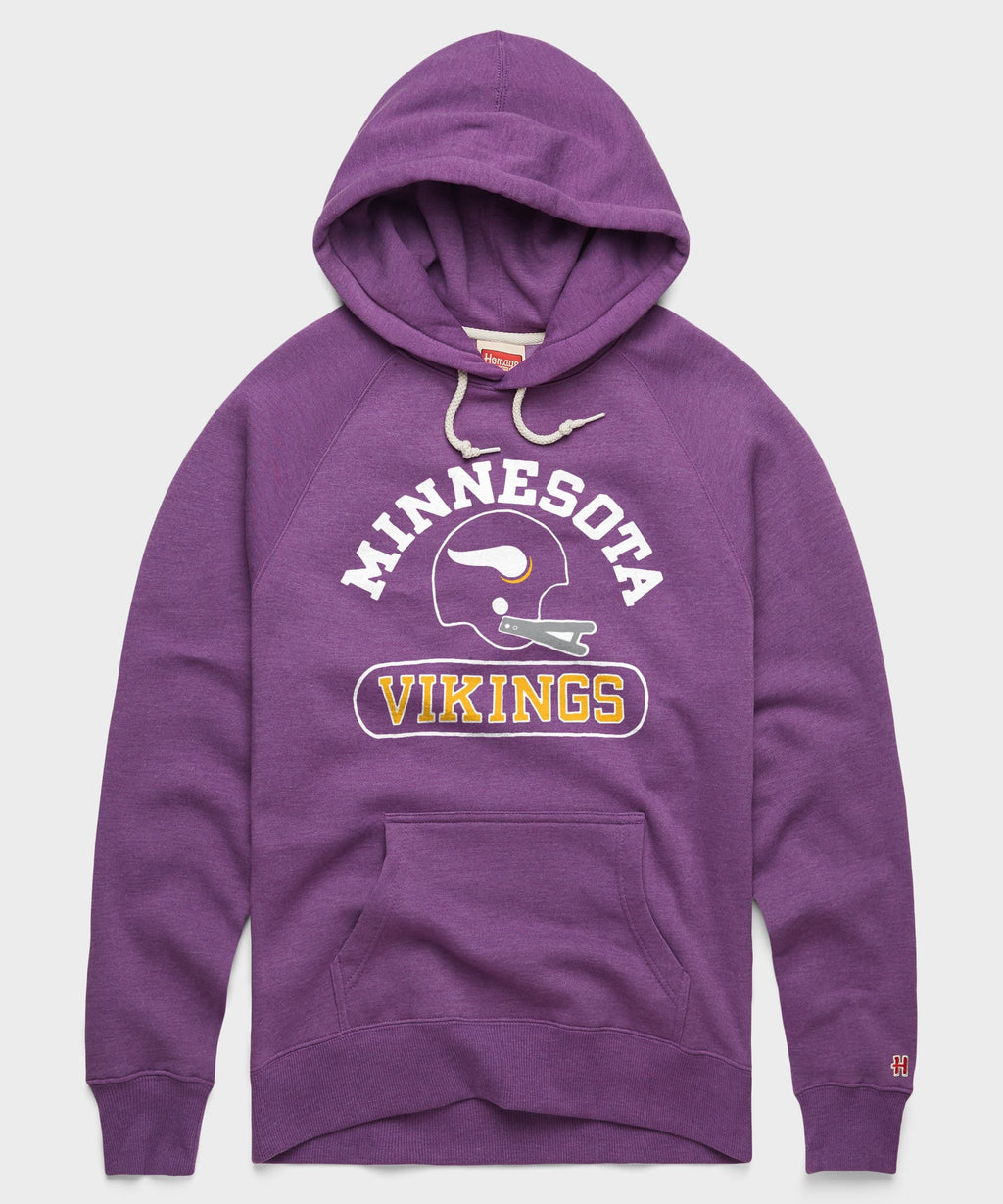 Minnesota Vikings Throwback Helmet Hoodie