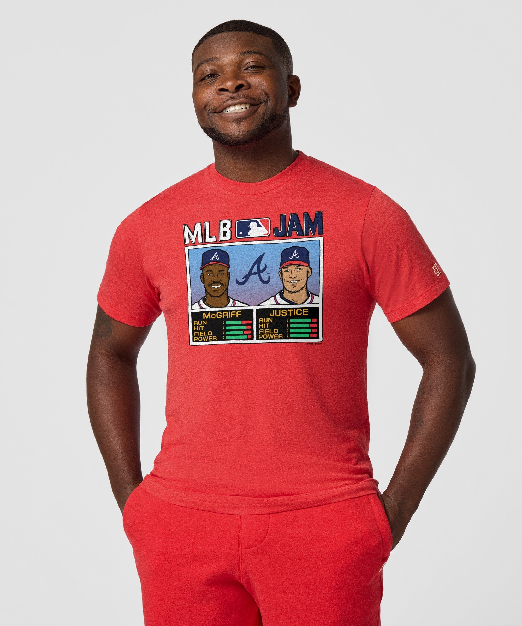 MLB Jam Braves McGriff and Justice