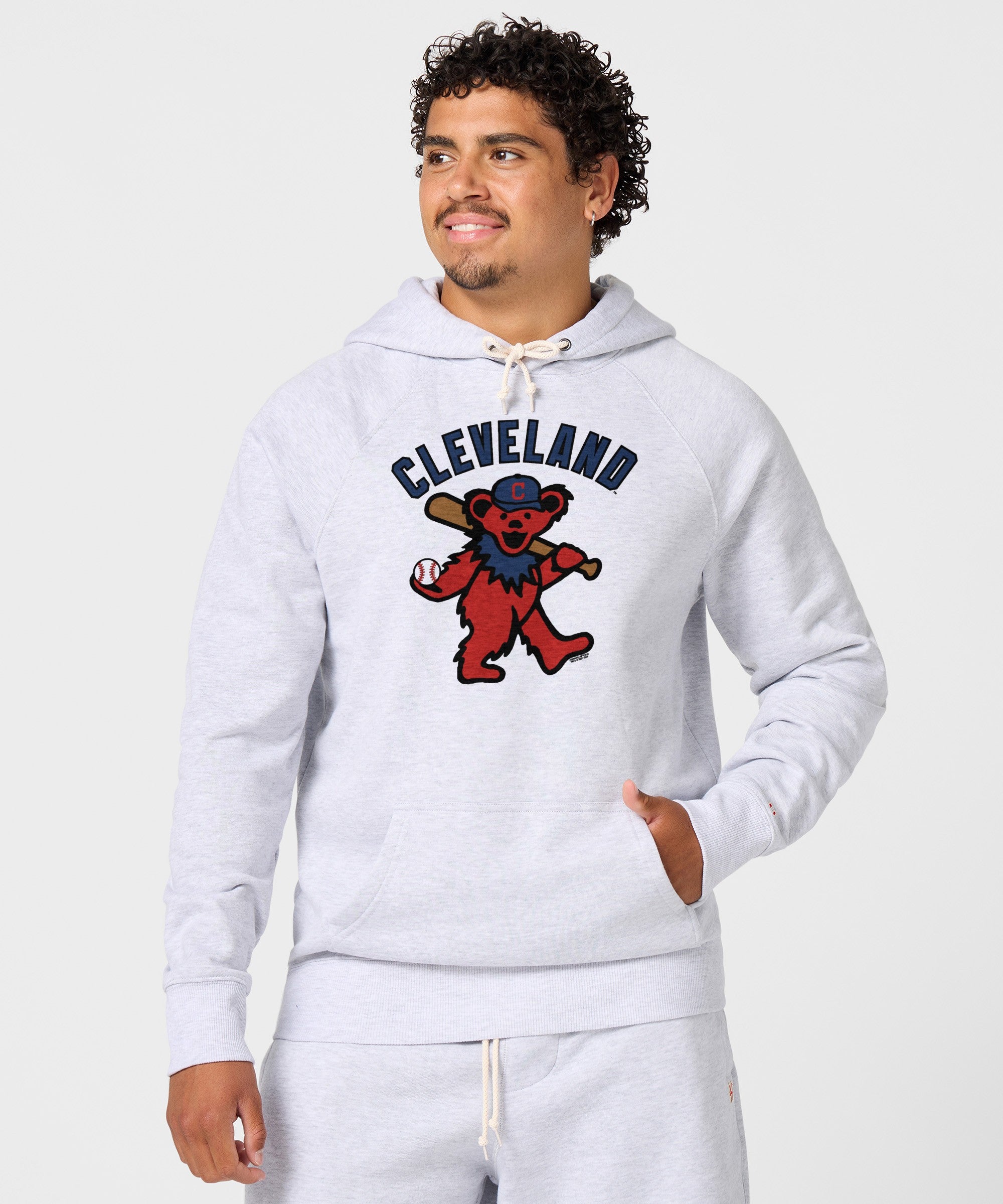 MLB x Grateful Dead x Cleveland Baseball Hoodie