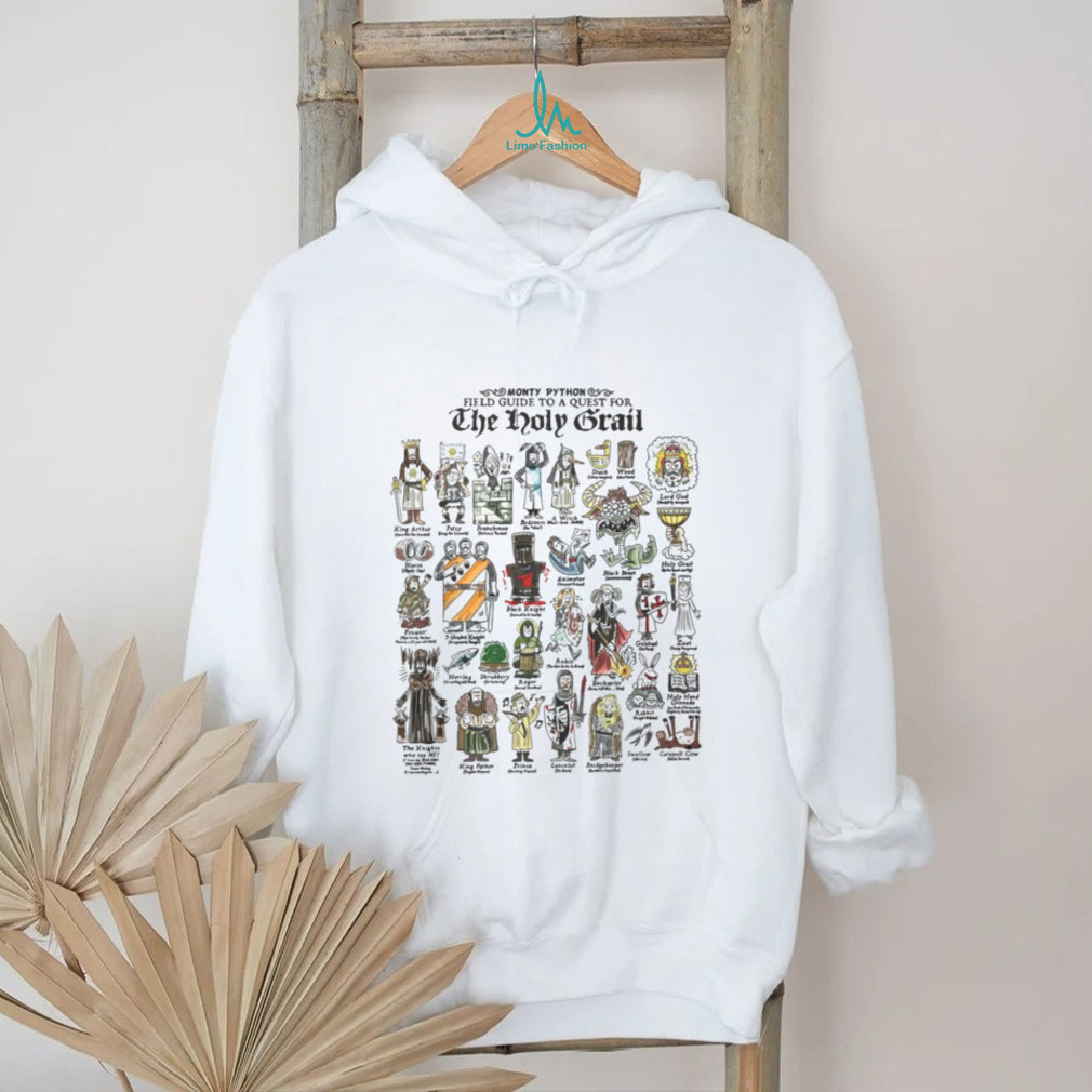 Monty Python Field Guide To A Quest For The Holy Grail Characters T Shirt