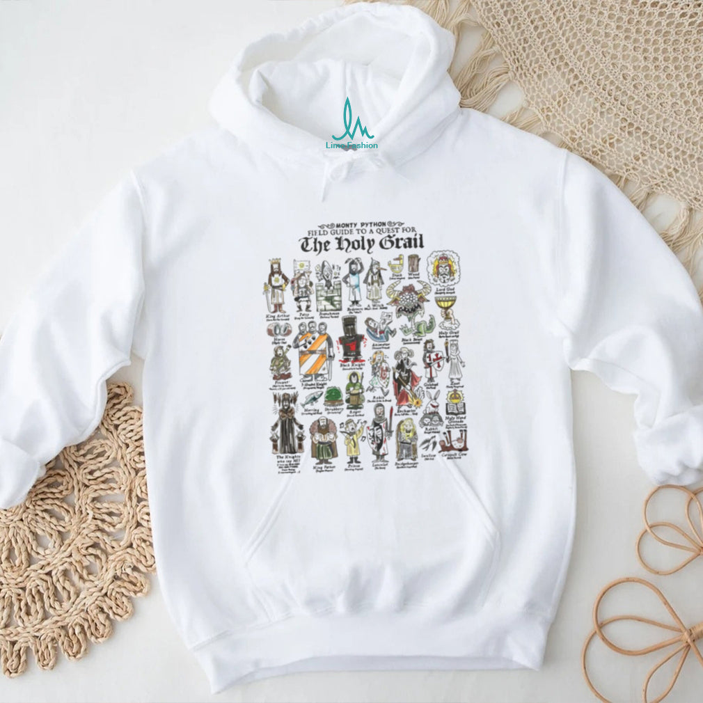 Monty Python Field Guide To A Quest For The Holy Grail Characters T Shirt