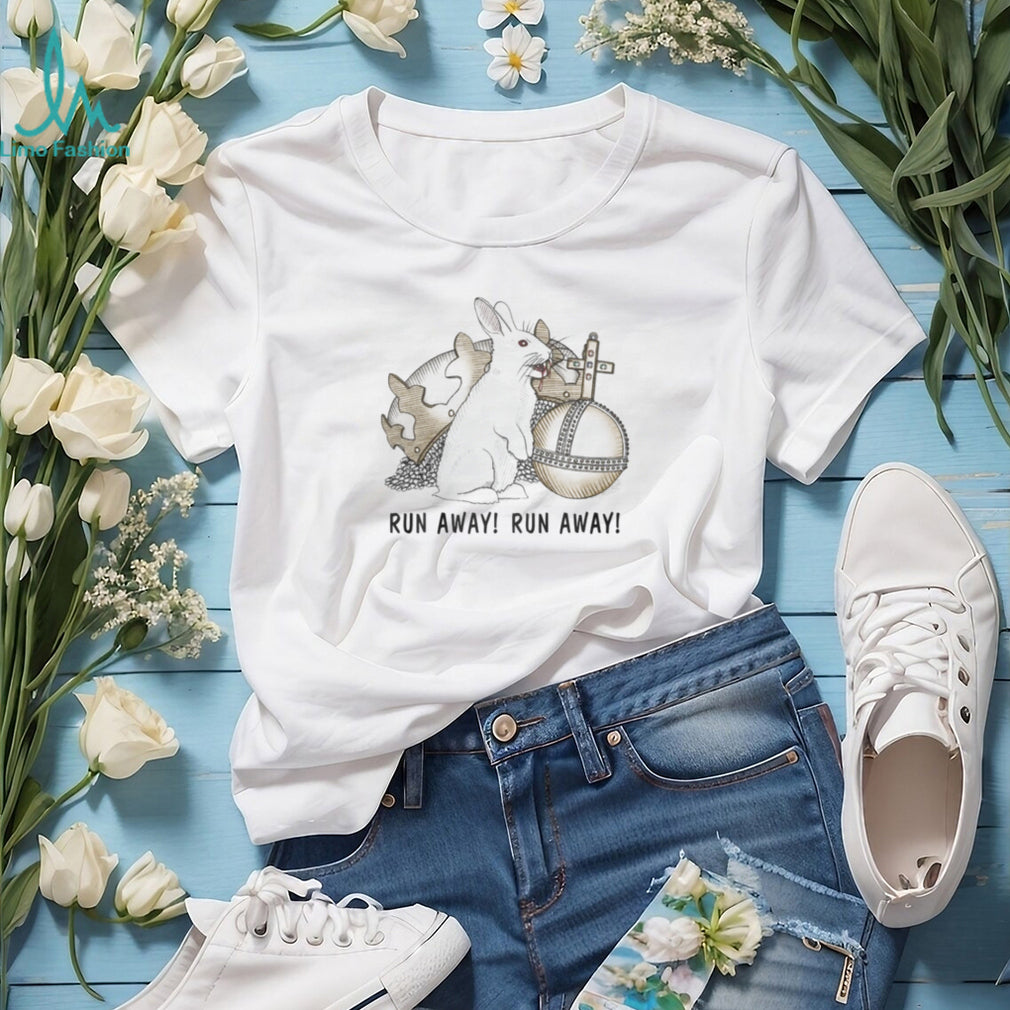 Monty Python Holy Hand Grenade “Run Away!” Rabbit of Caerbannog T Shirt