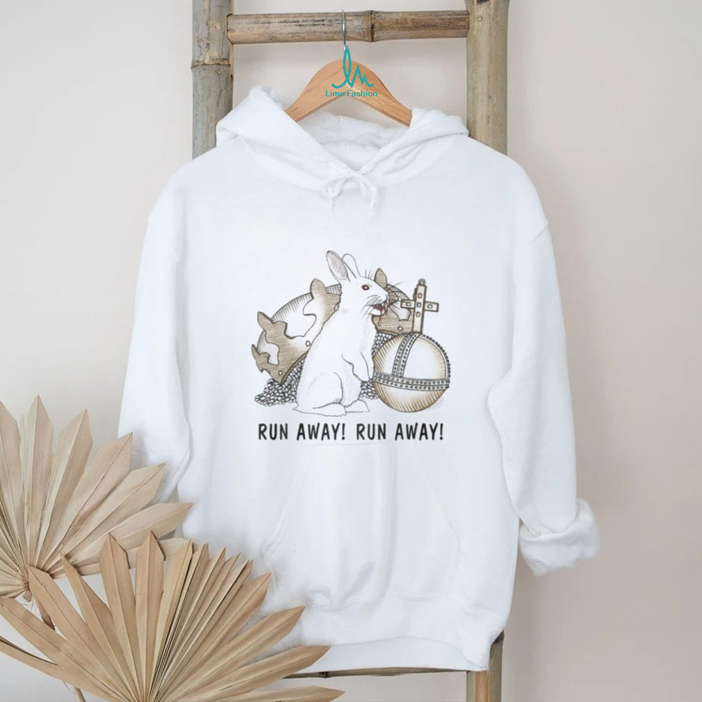 Monty Python Holy Hand Grenade “Run Away!” Rabbit of Caerbannog T Shirt