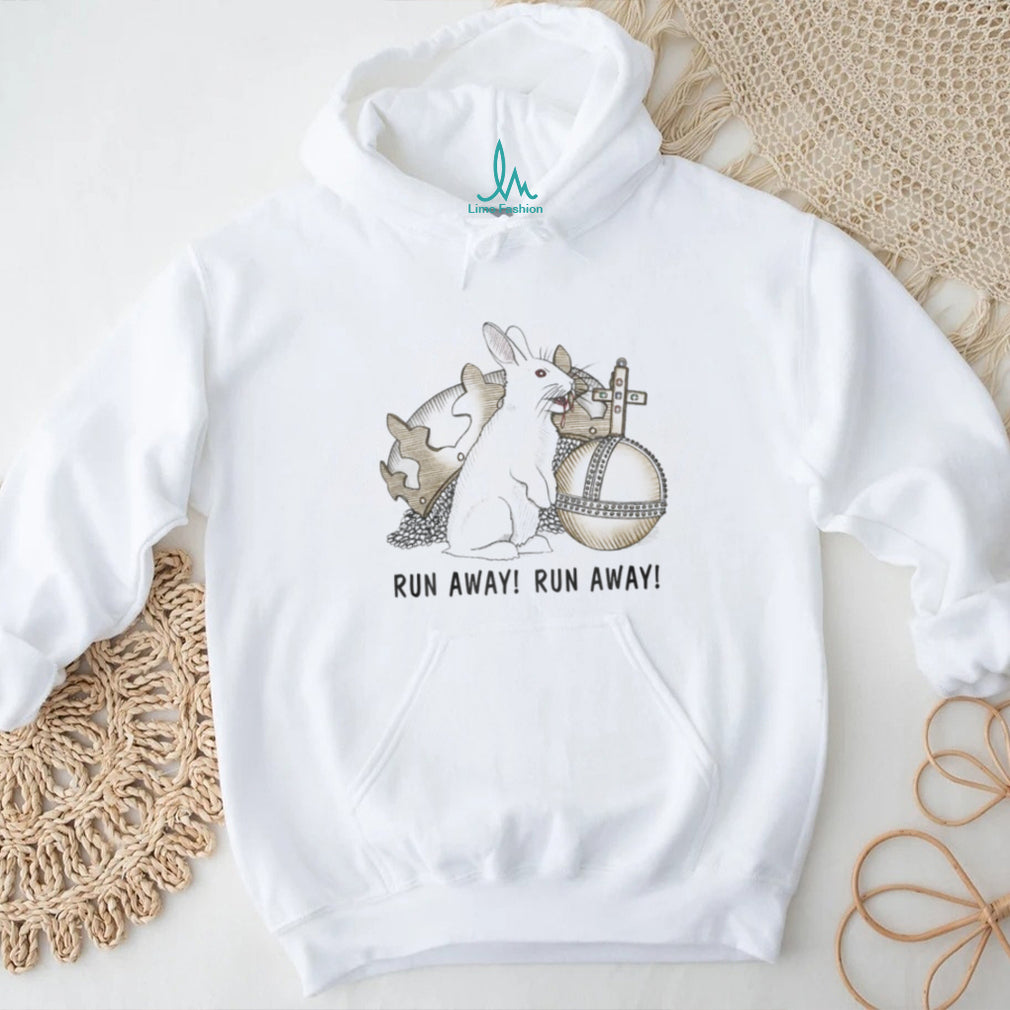 Monty Python Holy Hand Grenade “Run Away!” Rabbit of Caerbannog T Shirt