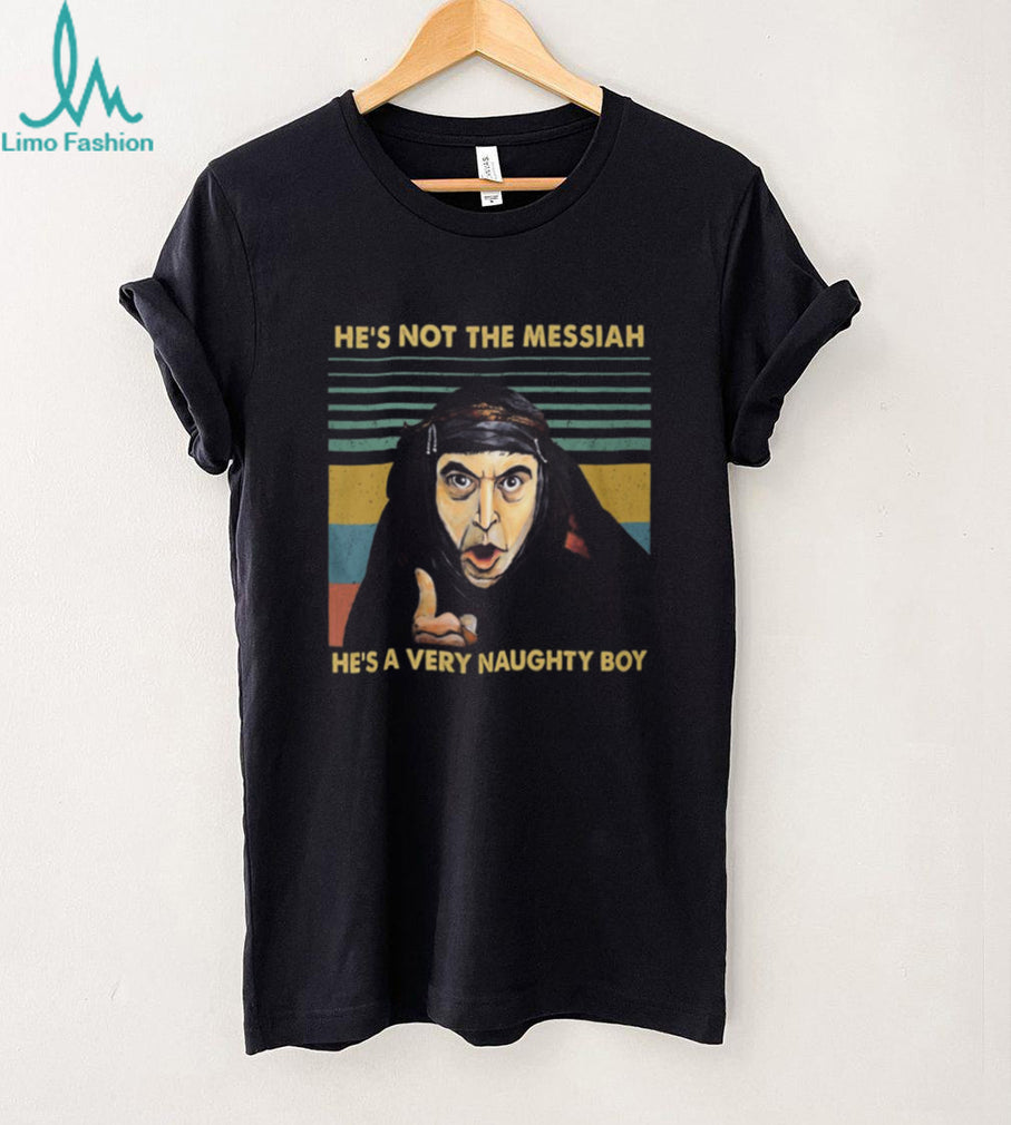 Monty Python Life of Brian “He’s A Very Naughty Boy” Retro T Shirt
