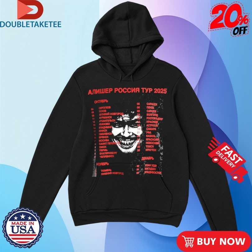 Morgenshtern Алишер Россия Тур Футболка 2025 Tour Face Shirts
