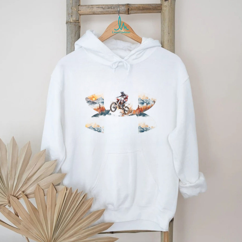 Mountain Adventure Motocross Rider Graphic Tee
