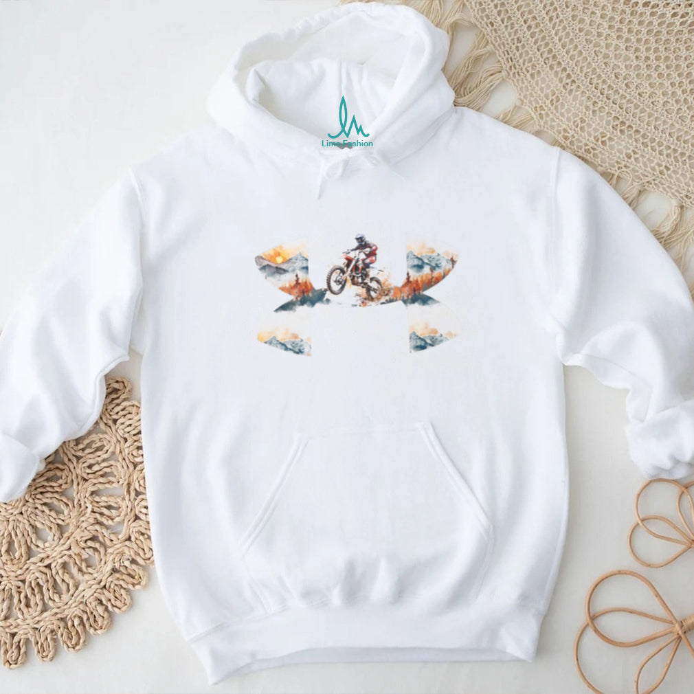 Mountain Adventure Motocross Rider Graphic Tee