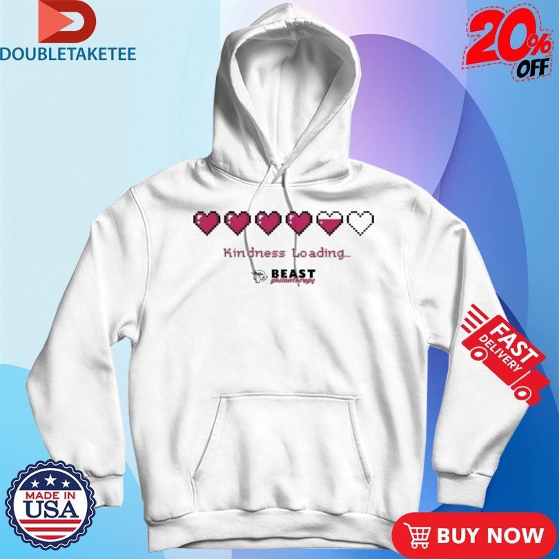 Mr Beast Philanthropy Kindness Loading Hearts Shirts