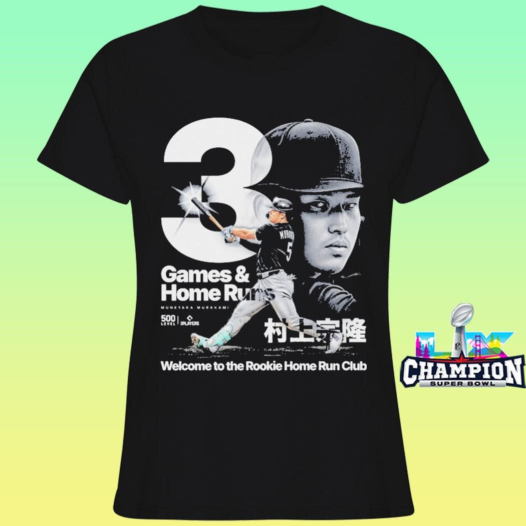 Munetaka Murakami Games And Home Run Welcome To The Rookie Home Run Club Shirt