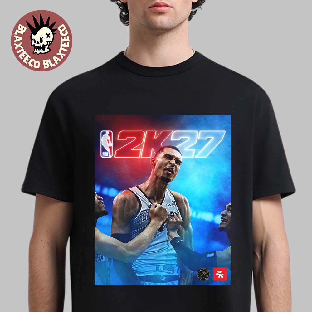 NBA 2K27 Victor Wembanyama Standard Edition Cover Athlete Unisex T-Shirt