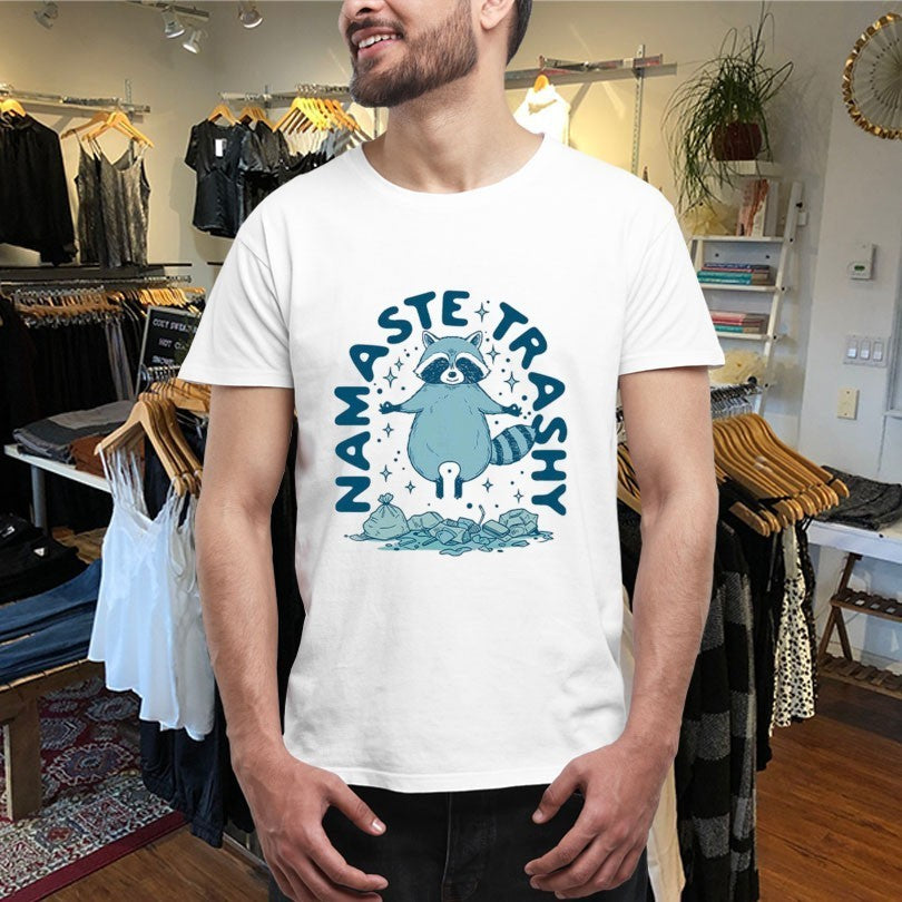 Namaste Trashy Raccoon Shirts